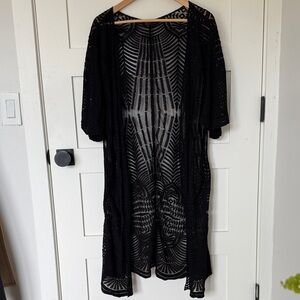 Shyanne Black Lace Kimono